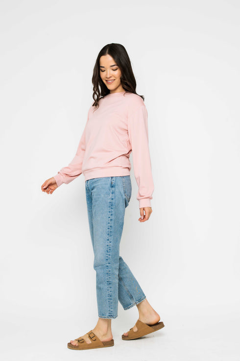 Jenna-Luxe Fleece Crew